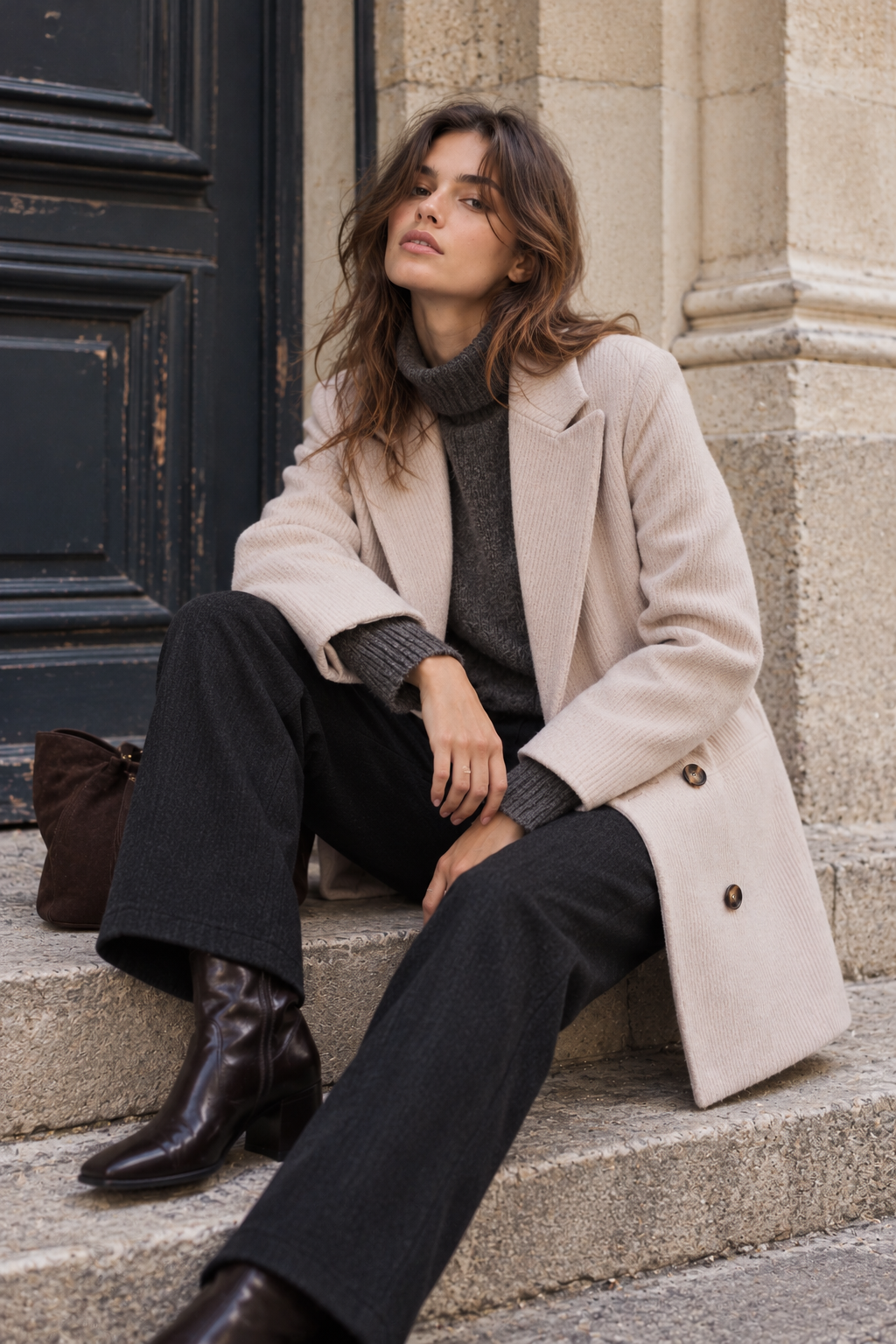 Manteau Nolan Beige – Nathael Paris