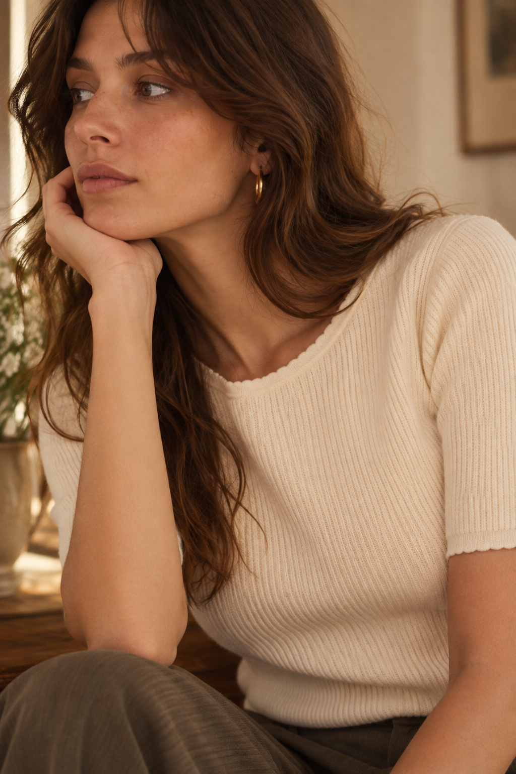 Clémence Côte Fantaisie Vanille – maille réversible – Nathael Paris
